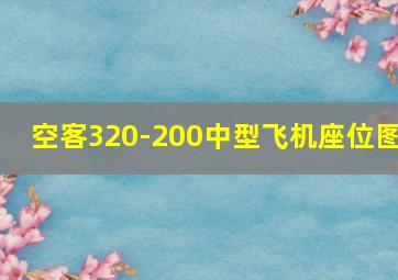 空客320-200中型飞机座位图