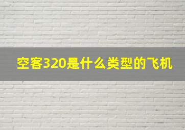 空客320是什么类型的飞机