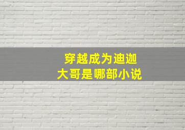 穿越成为迪迦大哥是哪部小说