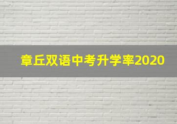 章丘双语中考升学率2020