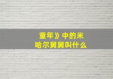 童年》中的米哈尔舅舅叫什么