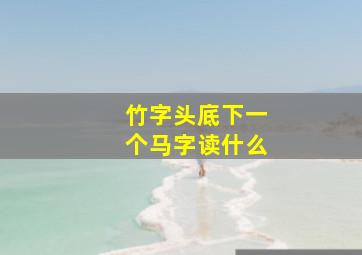 竹字头底下一个马字读什么