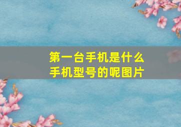 第一台手机是什么手机型号的呢图片