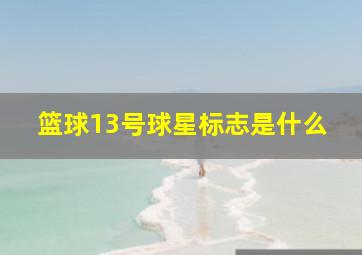 篮球13号球星标志是什么