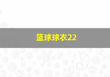 篮球球衣22