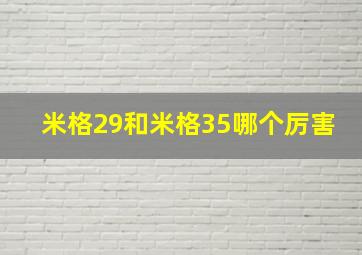 米格29和米格35哪个厉害