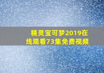 精灵宝可梦2019在线观看73集免费视频