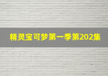 精灵宝可梦第一季第202集