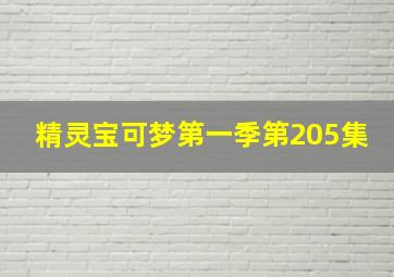 精灵宝可梦第一季第205集