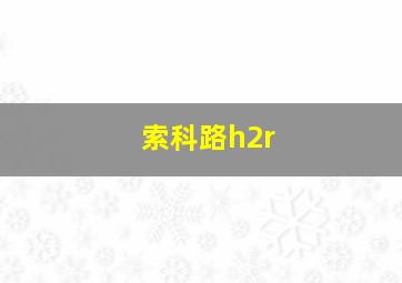 索科路h2r