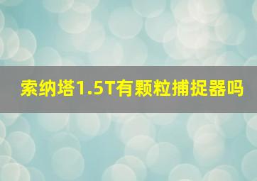 索纳塔1.5T有颗粒捕捉器吗