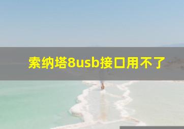 索纳塔8usb接口用不了