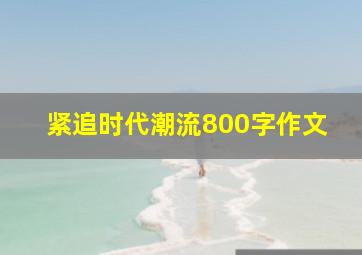 紧追时代潮流800字作文