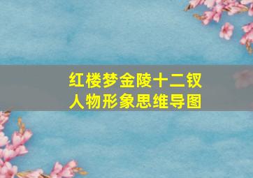 红楼梦金陵十二钗人物形象思维导图