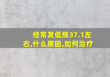 经常发低烧37.1左右,什么原因,如何治疗