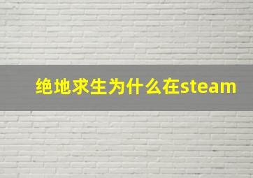 绝地求生为什么在steam