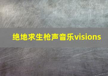 绝地求生枪声音乐visions