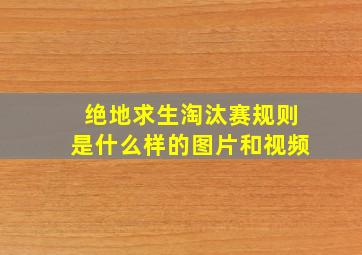 绝地求生淘汰赛规则是什么样的图片和视频