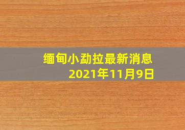 缅甸小勐拉最新消息2021年11月9日