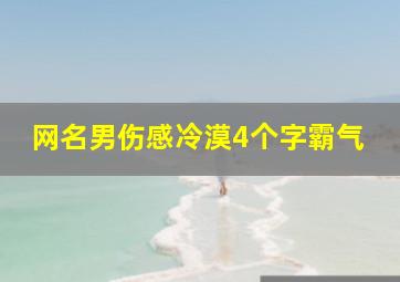 网名男伤感冷漠4个字霸气