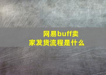 网易buff卖家发货流程是什么