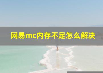 网易mc内存不足怎么解决