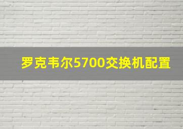 罗克韦尔5700交换机配置