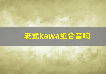 老式kawa组合音响