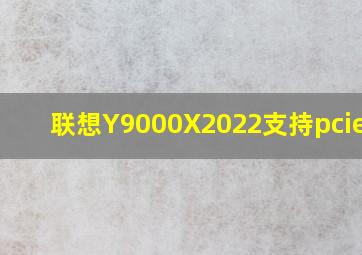 联想Y9000X2022支持pcie4.0