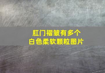 肛门褶皱有多个白色柔软颗粒图片