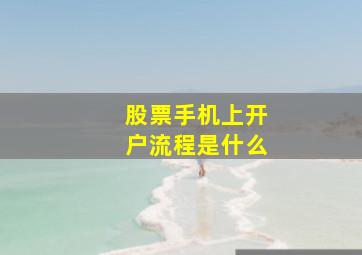 股票手机上开户流程是什么