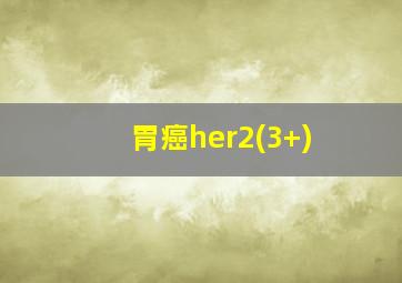 胃癌her2(3+)