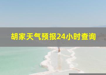 胡家天气预报24小时查询