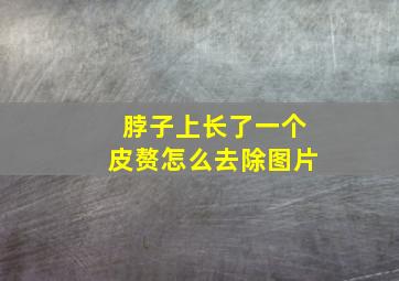 脖子上长了一个皮赘怎么去除图片