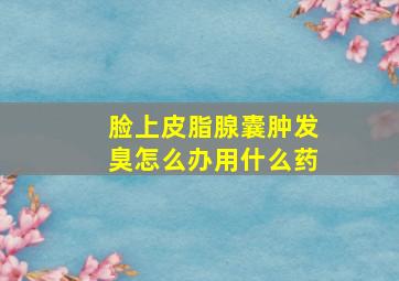 脸上皮脂腺囊肿发臭怎么办用什么药