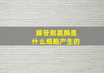 腺苷脱氨酶是什么细胞产生的