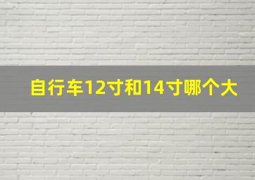 自行车12寸和14寸哪个大