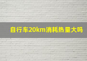 自行车20km消耗热量大吗