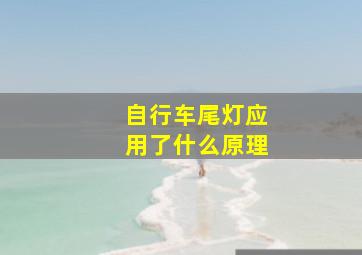 自行车尾灯应用了什么原理