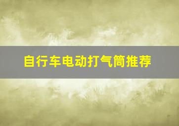 自行车电动打气筒推荐