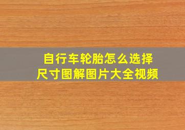 自行车轮胎怎么选择尺寸图解图片大全视频