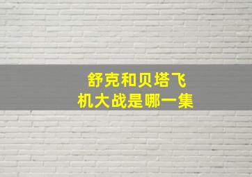 舒克和贝塔飞机大战是哪一集