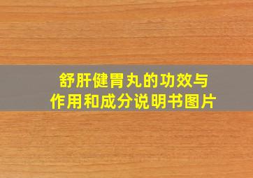 舒肝健胃丸的功效与作用和成分说明书图片