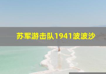 苏军游击队1941波波沙