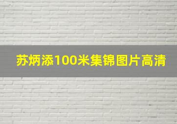 苏炳添100米集锦图片高清