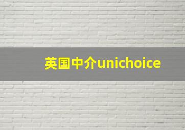 英国中介unichoice