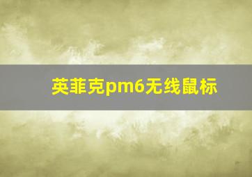 英菲克pm6无线鼠标