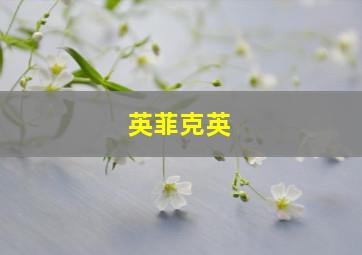 英菲克英