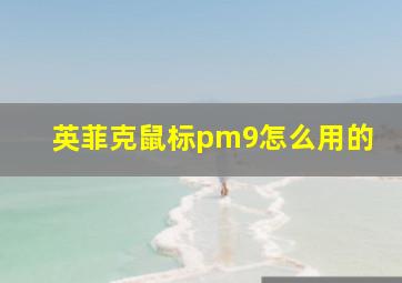 英菲克鼠标pm9怎么用的