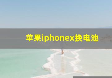 苹果iphonex换电池